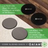 Gaiam Core - Discos deslizantes de entrenamiento de doble cara para alfombra y piso de madera dura Gaiam Core - Discos deslizantes de entrenamiento de doble cara para alfombra y piso de madera dura