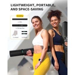 CAMBIVO Tapete de yoga grande | Impermeable y duradera