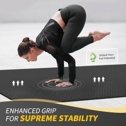 CAMBIVO Tapete de yoga grande | Impermeable y duradera