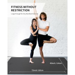 CAMBIVO Tapete de yoga grande | Impermeable y duradera