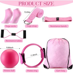 Poen Juego de anillos de pilates y pelota para mujer