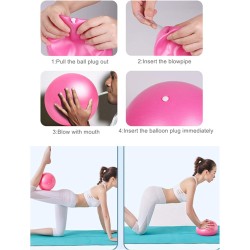 YXILEE Juego de anillos circulares de pilates – Equipo de entrenamiento en casa para mujeres