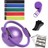 YXILEE Juego de anillos circulares de pilates – Equipo de entrenamiento en casa para mujeres