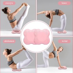 Paquete de 2 cojines de yoga para rodillas y codos, espuma extra gruesa para rodillas