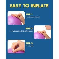 Mini pelota de ejercicio – pequeña pelota de ejercicio de 22.86 cm para estabilidad