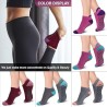 Calcetines de yoga antideslizantes con agarres para pilates
