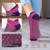 Calcetines de yoga antideslizantes con agarres para pilates
