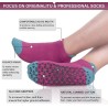 Calcetines de yoga antideslizantes con agarres para pilates