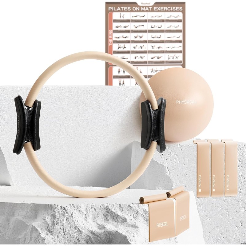 Kit de pilates, 1 anillo mágico con 1 bola de núcleo Kit de pilates, 1 anillo mágico con 1 bola de núcleo