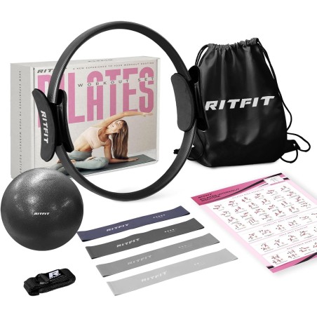 Anillo de pilates de 14 pulgadas con bola de pilates