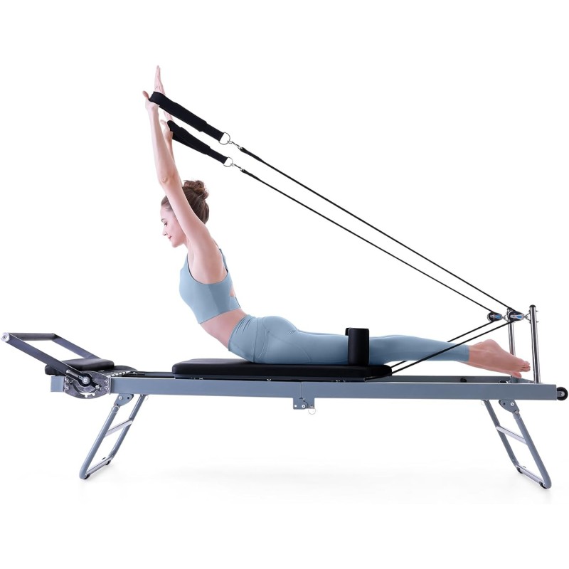 Reformador de pilates plegable | Para entrenmaiento desde el hogar facil de plegar Reformador de pilates plegable | Para entrenmaiento desde el hogar facil de plegar