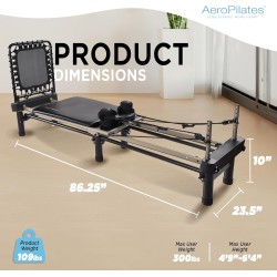AeroPilates Reformer, equipo de entrenamiento en casa, máquina de Pilates con resistencia