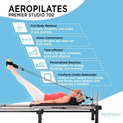 AeroPilates Reformer, equipo de entrenamiento en casa, máquina de Pilates con resistencia