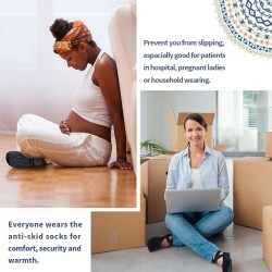 Calcetines de yoga para mujer con correas y agarres antideslizantes