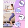 Tabla de pilates con bandas de resistencia, desmontable, portátil