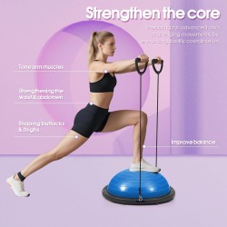 Entrenador de pelota de equilibrio | Incluye bandas de resistencia