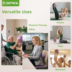 Juego de anillos y pelotas de pilates con bandas de resistencia