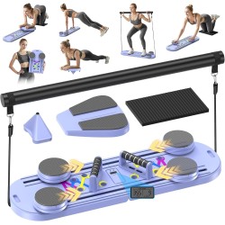 Tablero de pilates, equipo reformador de pilates plegable con temporizador