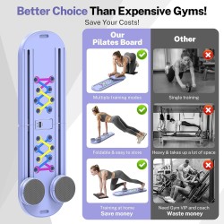 Tablero de pilates, equipo reformador de pilates plegable con temporizador