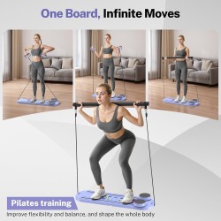 Tablero de pilates, equipo reformador de pilates plegable con temporizador
