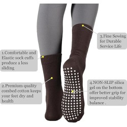 Flydo Calcetines de Pilates Grippy con empuñaduras para mujer