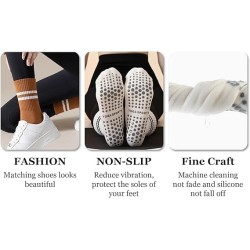 Flydo Calcetines de Pilates Grippy con empuñaduras para mujer