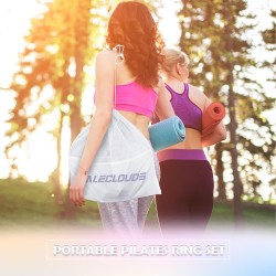Kit esencial de pilates para mujer, juego de anillo y pelota de pilates de 13.5 pulgadas