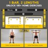 Equipo de pilates, kit de barra de pilates portátil con bandas de resistencia