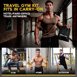 Equipo de pilates, kit de barra de pilates portátil con bandas de resistencia