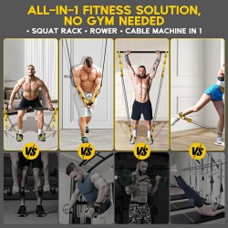 Equipo de pilates, kit de barra de pilates portátil con bandas de resistencia