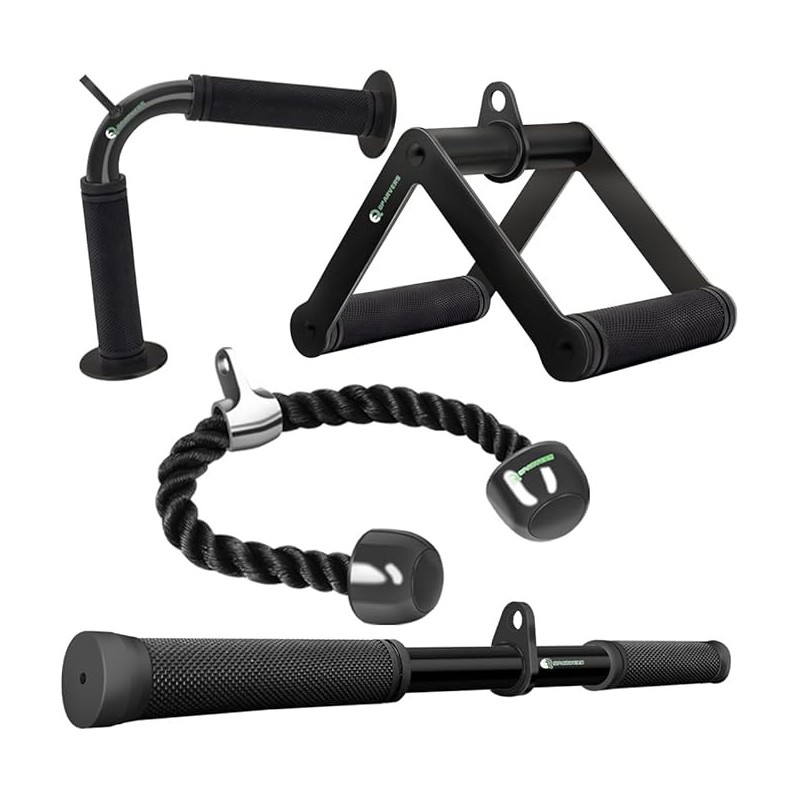 Juego de accesorios para máquina de cable | Desplegables e ideales para gimnasio