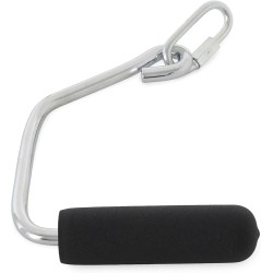 Manijas de agarre cromadas de extremo abierto para máquinas de entrenamiento en casa