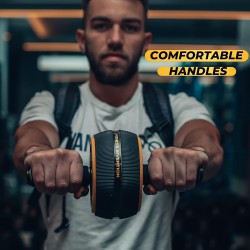 Rueda de rodillo abdominal | Resistente y con alfombrilla de rueda