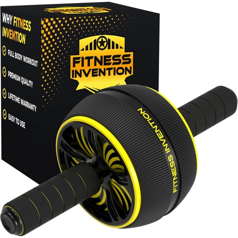 Rueda de rodillo abdominal | Resistente y con alfombrilla de rueda