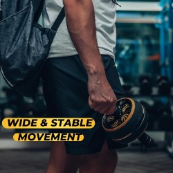 Rueda de rodillo abdominal | Resistente y con alfombrilla de rueda