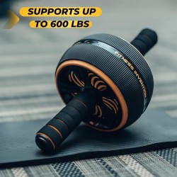 Rueda de rodillo abdominal | Resistente y con alfombrilla de rueda