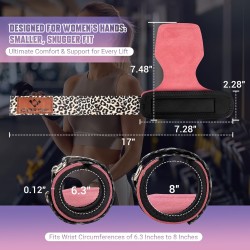 Correas de muñeca de levantamiento de pesas para mujer