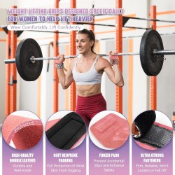 Correas de muñeca de levantamiento de pesas para mujer