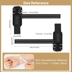 MANUEKLEAR - Correas de muñeca | Alcolchadas y comodas de usar