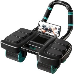 Rueda de rodillo Ab de rebote automático 2025 con soporte de codo y diseño de 4 ruedas