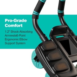 Rueda de rodillo Ab de rebote automático 2025 con soporte de codo y diseño de 4 ruedas