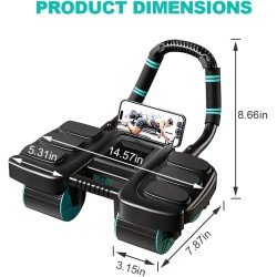 Rueda de rodillo Ab de rebote automático 2025 con soporte de codo y diseño de 4 ruedas
