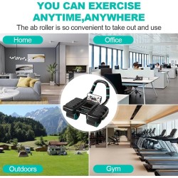 Rueda de rodillo Ab de rebote automático 2025 con soporte de codo y diseño de 4 ruedas