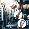2 extensiones de cable de gimnasio | Echas de cables de acero con 0.2 pulgadas de grosor