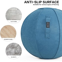 Pelota de yoga, silla antideslizante de estabilidad, pelota de gimnasio grande de 25 pulgadas para fitness