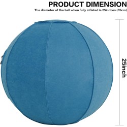 Pelota de yoga, silla antideslizante de estabilidad, pelota de gimnasio grande de 25 pulgadas para fitness
