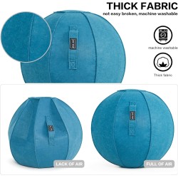 Pelota de yoga, silla antideslizante de estabilidad, pelota de gimnasio grande de 25 pulgadas para fitness