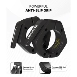 DMoose Fitness Pinzas para barra | De liberacion rapida y agarre firme