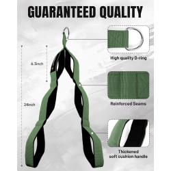 MANUEKLEAR - Manijas de cable de cuerda de tríceps