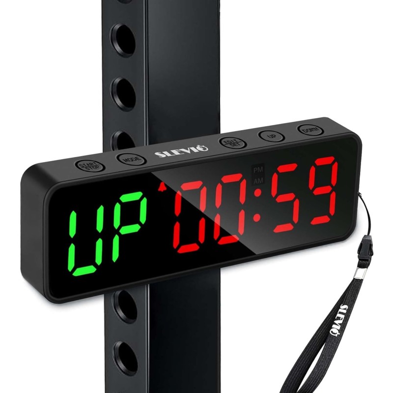 Pequeño cronómetro para gimnasio, cronómetro magnético para entrenamientos Pequeño cronómetro para gimnasio, cronómetro magnético para entrenamientos